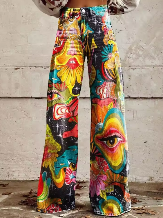 Cosmic Bloom Denim