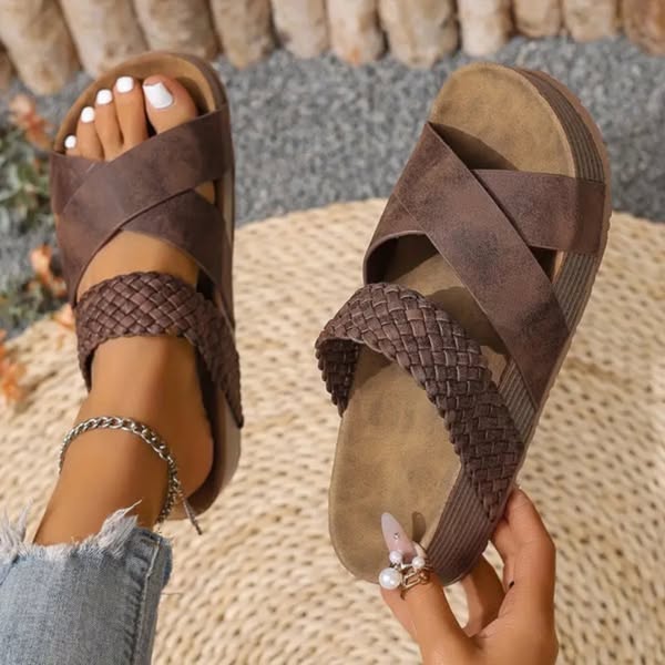 Cora | Orthopedic Leather Strap Sandals