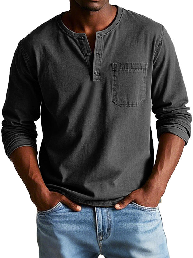 Owen | Vintage Henley Shirt