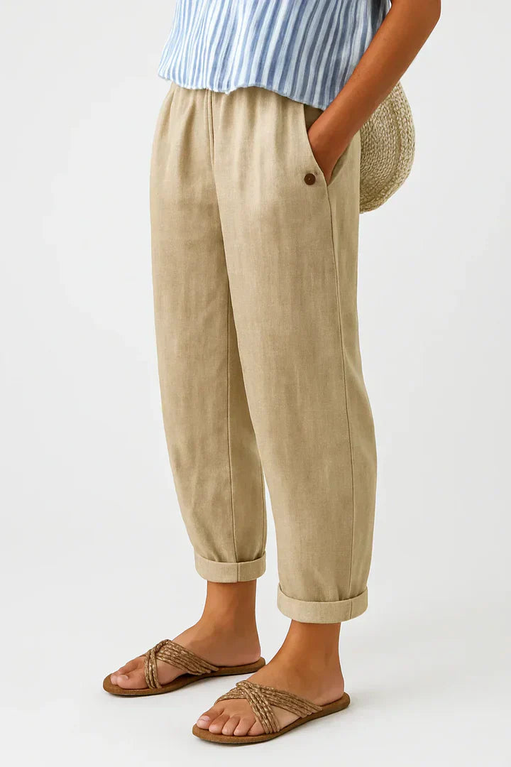 Arya | Timeless Linen-Cotton Trousers