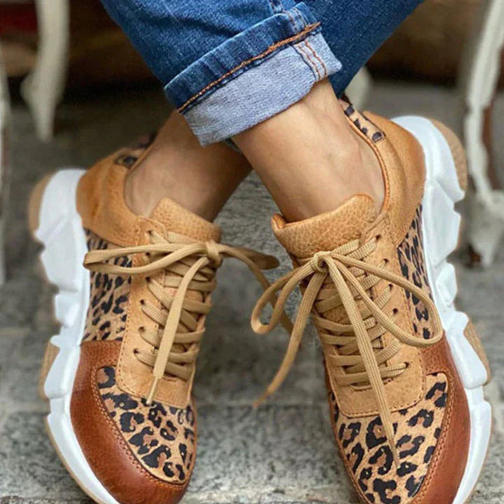 Sylvia | Comfortable Leopard Sneakers