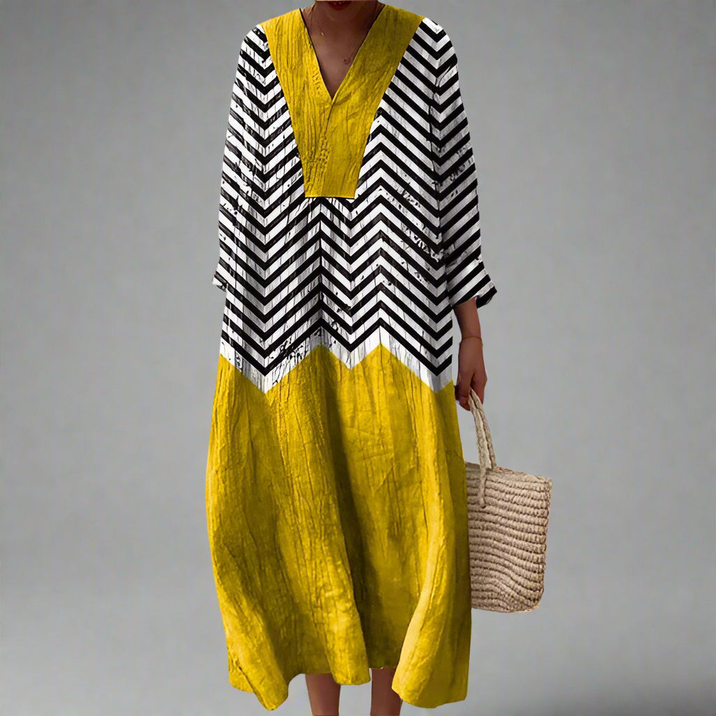 Josie | Elegant Geometric Dress