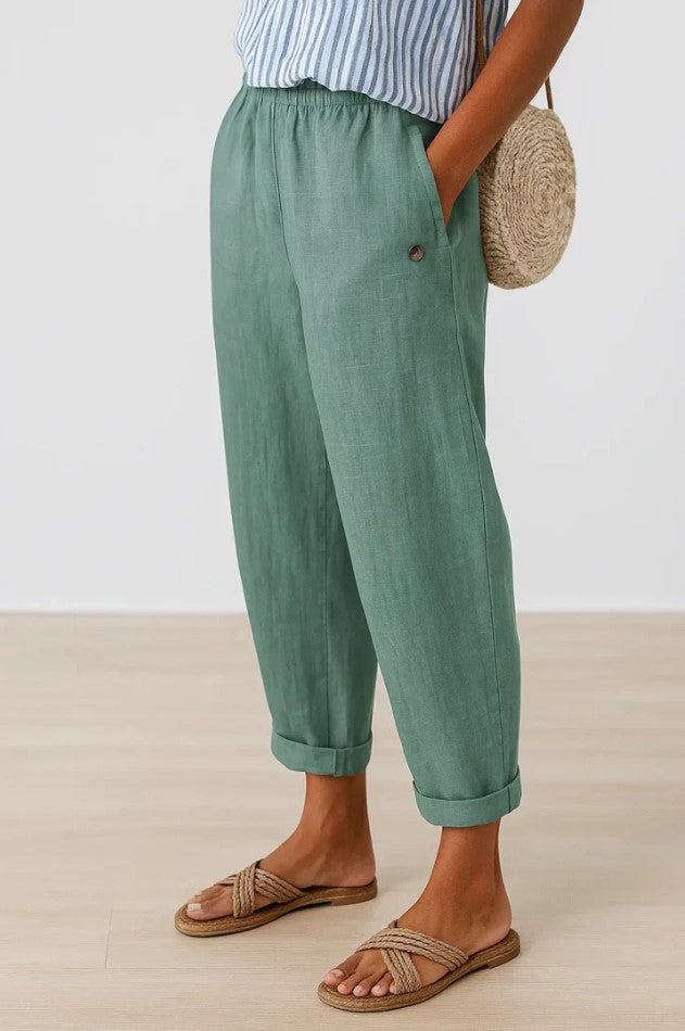 Arya | Timeless Linen-Cotton Trousers