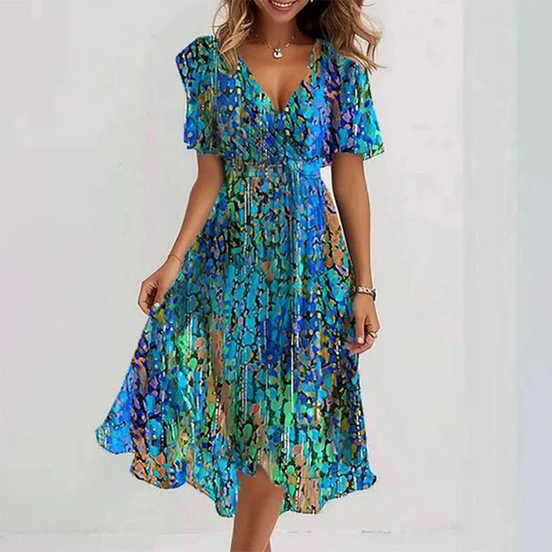 Georgia | Elegant Colourful Dress