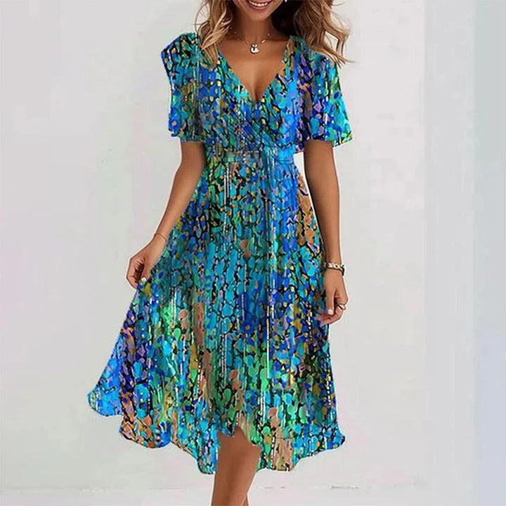 Georgia | Elegant Colourful Dress