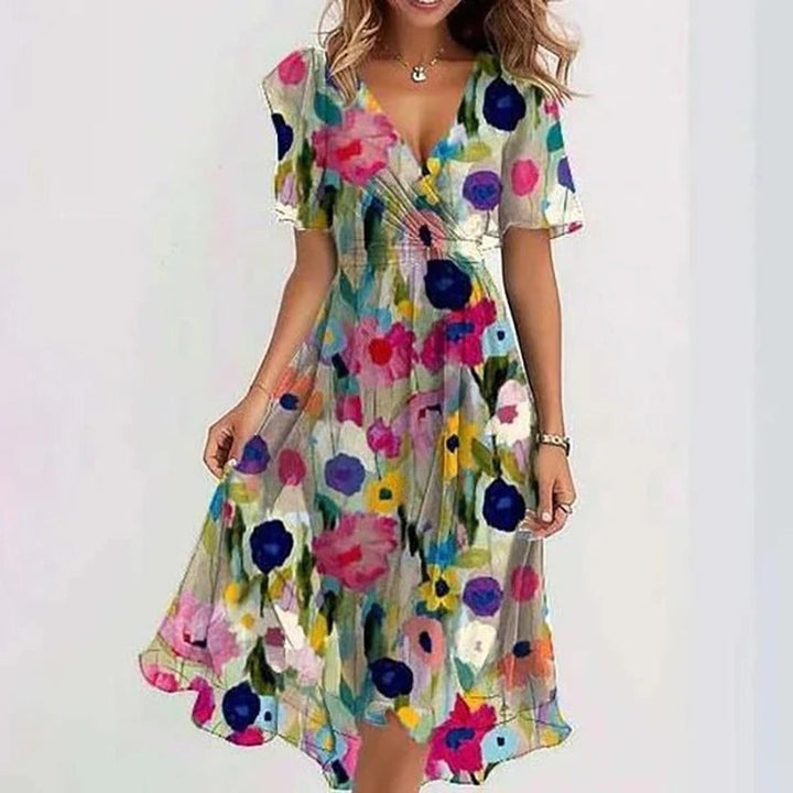 Georgia | Elegant Colourful Dress