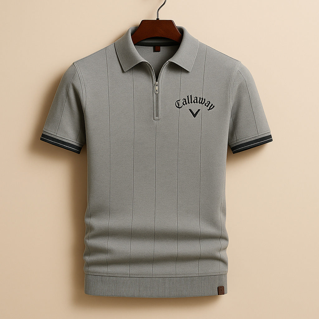 Zackary | Zip Knit Polo