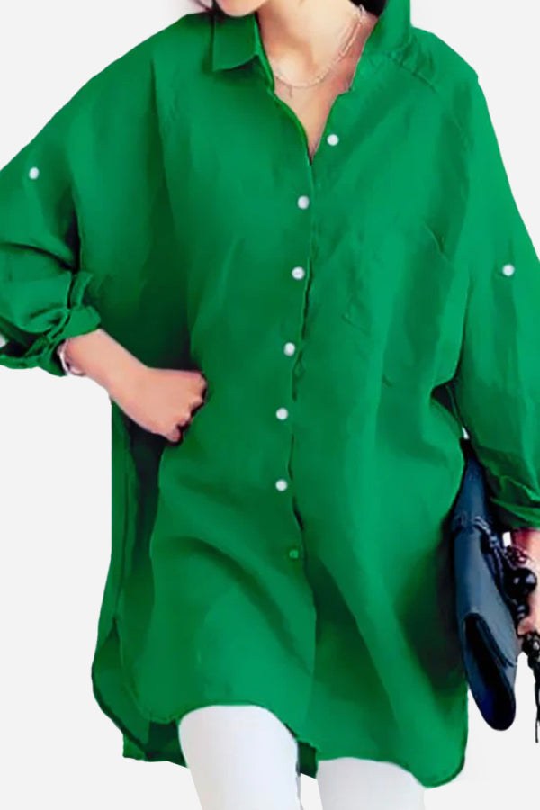 Evie | Oversized Linen Shirt